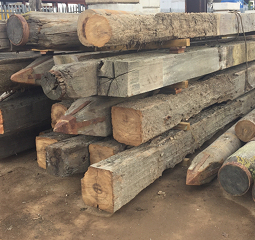 Greenheart piles and timbers