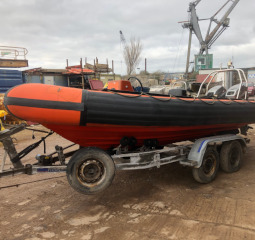 Avon Rib 5.4m with twin 30hp Mariner ELO Outboards