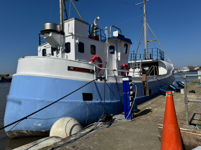Inger Professionally Converted Danish Trawler Houseboat Conversion